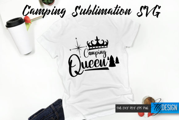 Camping Quote SVG for T-Shirt Designs