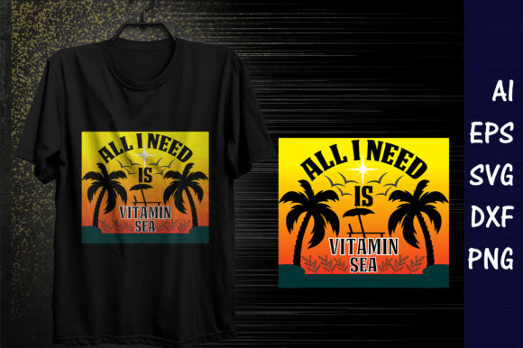 Summer Quote SVG Design for T-Shirt Graphics